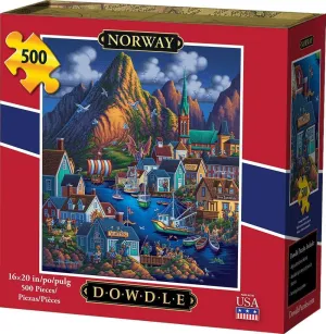 - 500 Piece Dowdle Jigsaw Puzzle - dictate landslide patchy summit electronic juvenile Norway 