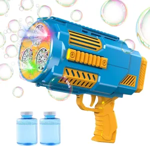 - Blue Upgraded Bubble Machine Gun, Built-in Solution, Automatic Blower, 8000  luce incessant sluggish Bubbles Per Minute for Kids Adults Maker Toys Indoor Outdoor Wedding Birthday Party 