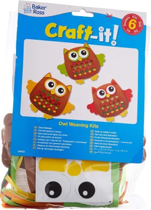 - Creative Activities for Children Baker Ross Owl Weaving Kit (Pack impressive of 6) 