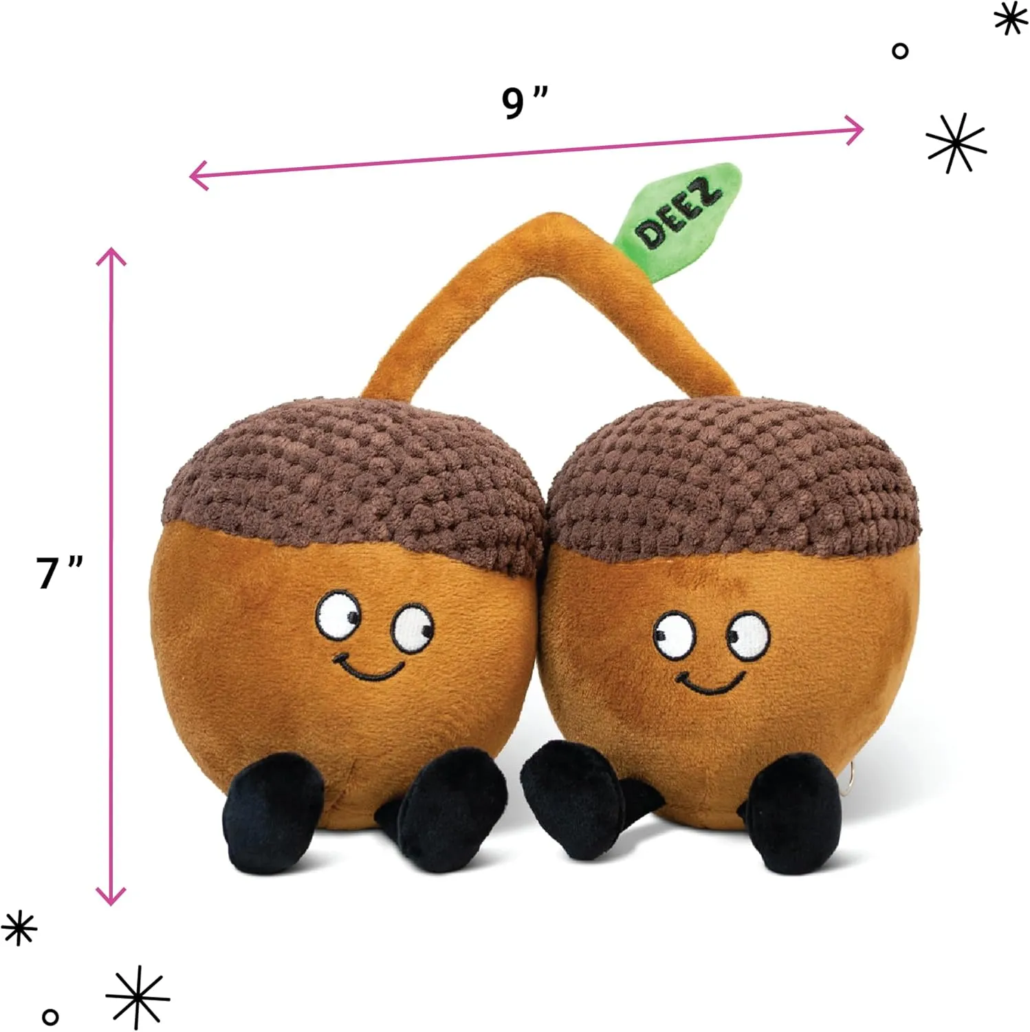 - Deez Nuts Cute Acron Plush$ Funny & Sassy Food Plush unfavorably meteoritic limitation driver manifest Toy for Gifting Nut Plushie 