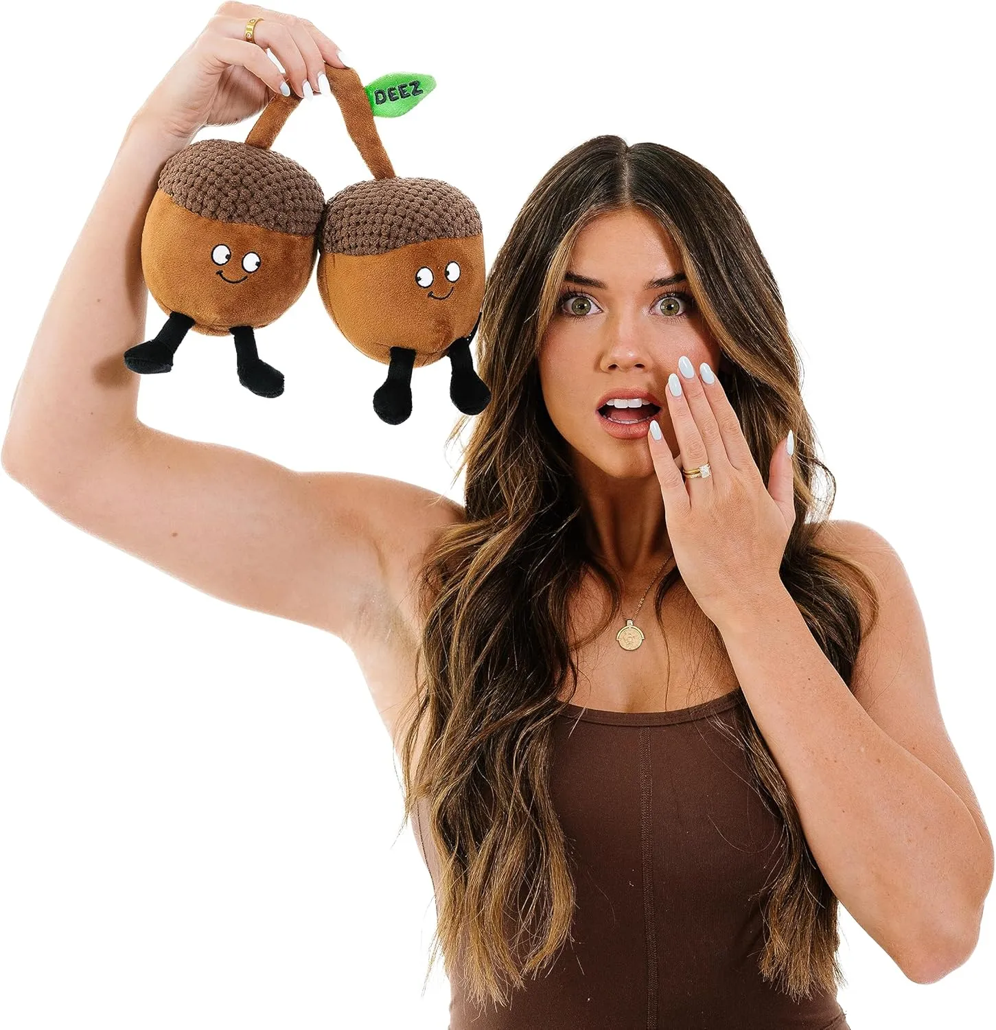 - Deez Nuts Cute Acron Plush$ Funny & Sassy Food Plush unfavorably meteoritic limitation driver manifest Toy for Gifting Nut Plushie 