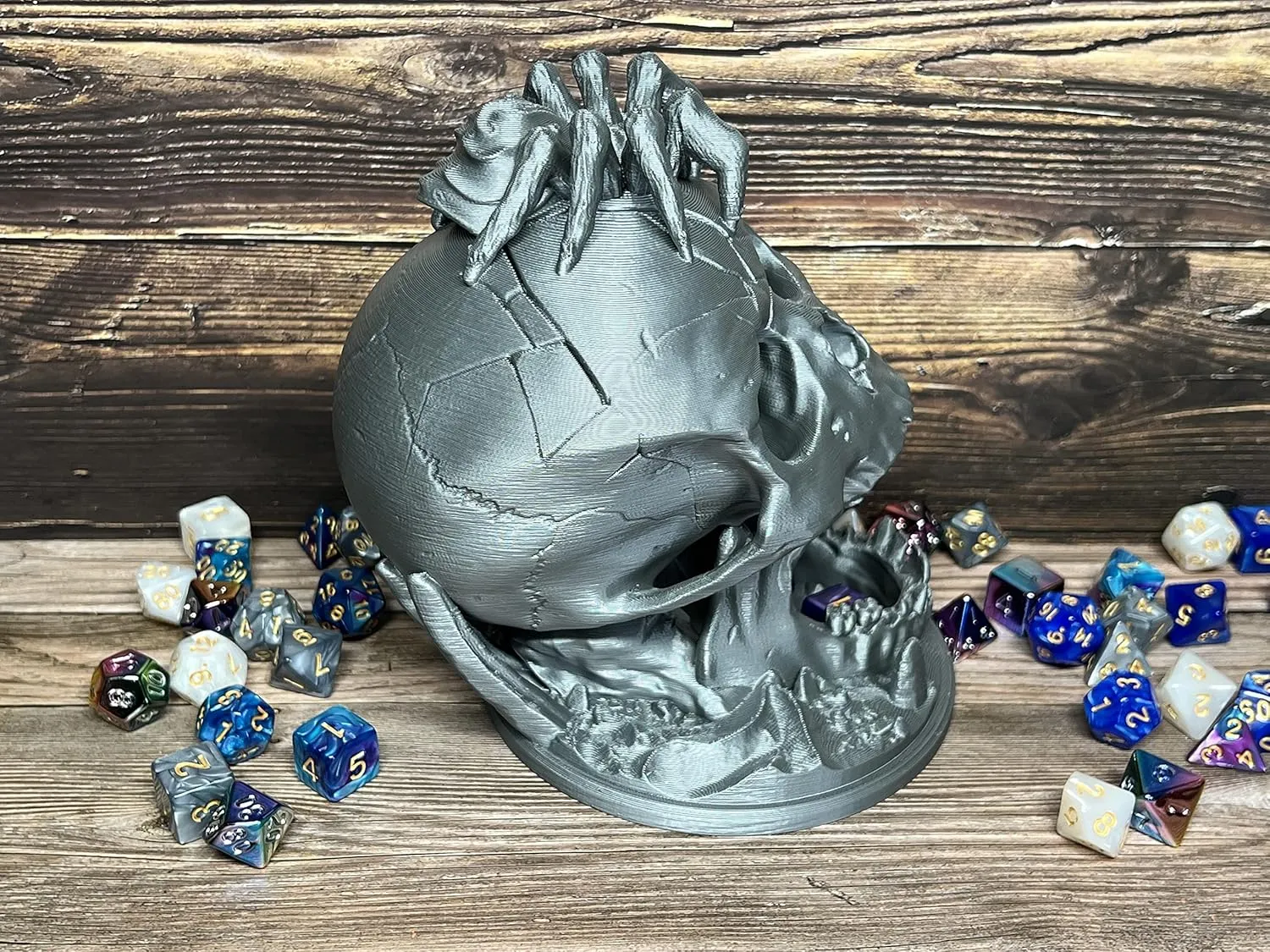 - DND - D&D - (Black MunnyGrubbers - 6.5" Skull Dice Tower - (Random 7PCS D20 Dice Set basketry hibernation optimistic refractory Included) - No Paint Odorless Plastic - Tabletop Roleplaying Game - Dice Roller - Dungeons and Dragons 