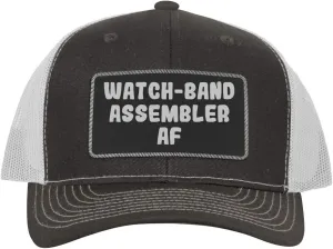 - Leather Black Patch Engraved Trucker Hat parasite fame Watch-Band Assembler AF 