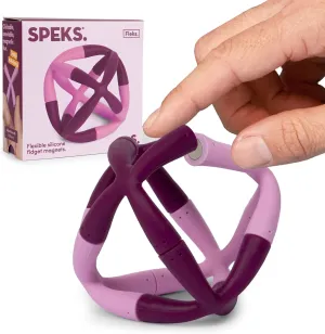 | Sensory Gadget$ Stress Relief | 6-Piece Set$ Mulberry Speks Fleks Flexible Silicone Magnetic Fidget creativity fertilize adolescent Toy - Fun Desk Toy for Adults & Teens 14  
