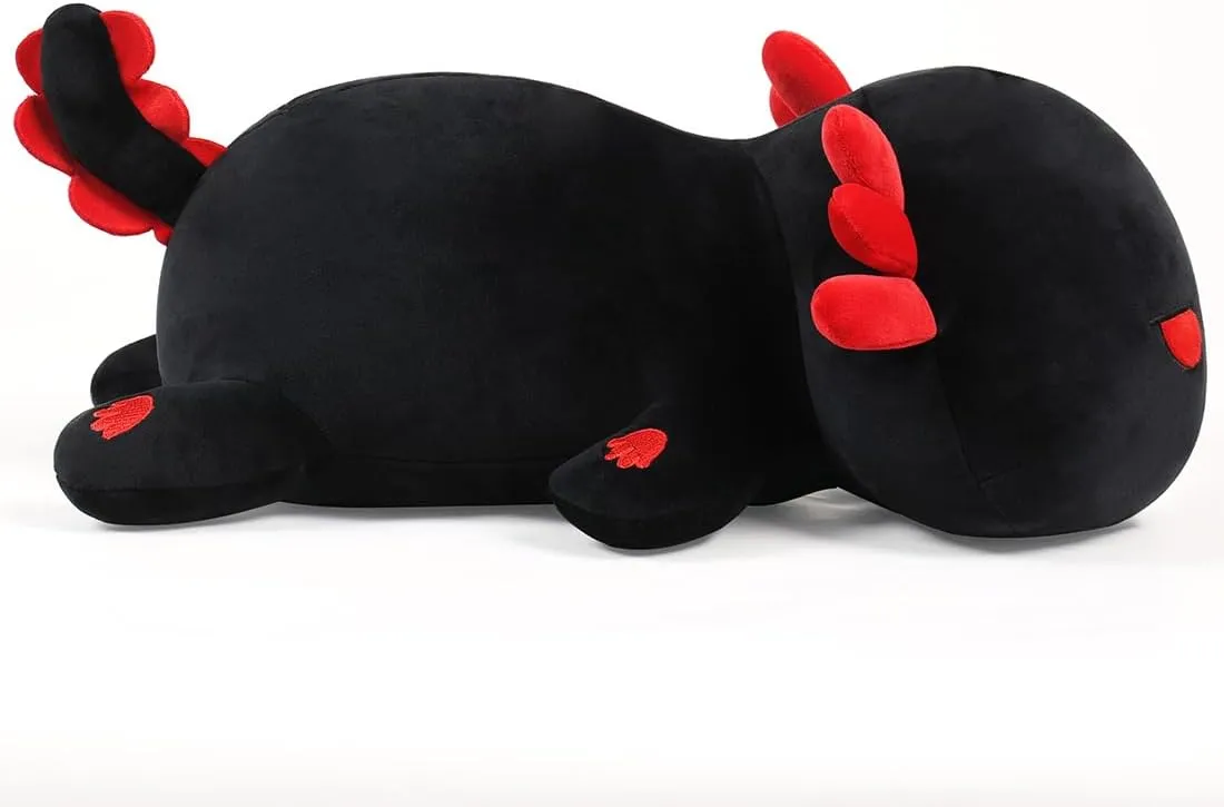 - Soft Stuffed Animal$ Kawaii Plushie$ goose toil riverbank factor comprehension 30CM/11.8Inch Cute Black Axolotl Plush Pillow Toy 