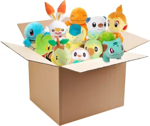- Surprise Stuffed Animal Toy Figures - Easter Gift for Kids, Boys, Girls - 2  Pokemon 8" foe Starter Plush Assorted Mystery Blind Box 3-Pack - Fire, Grass, Water - Receive 3 Randomly Selected Characters 