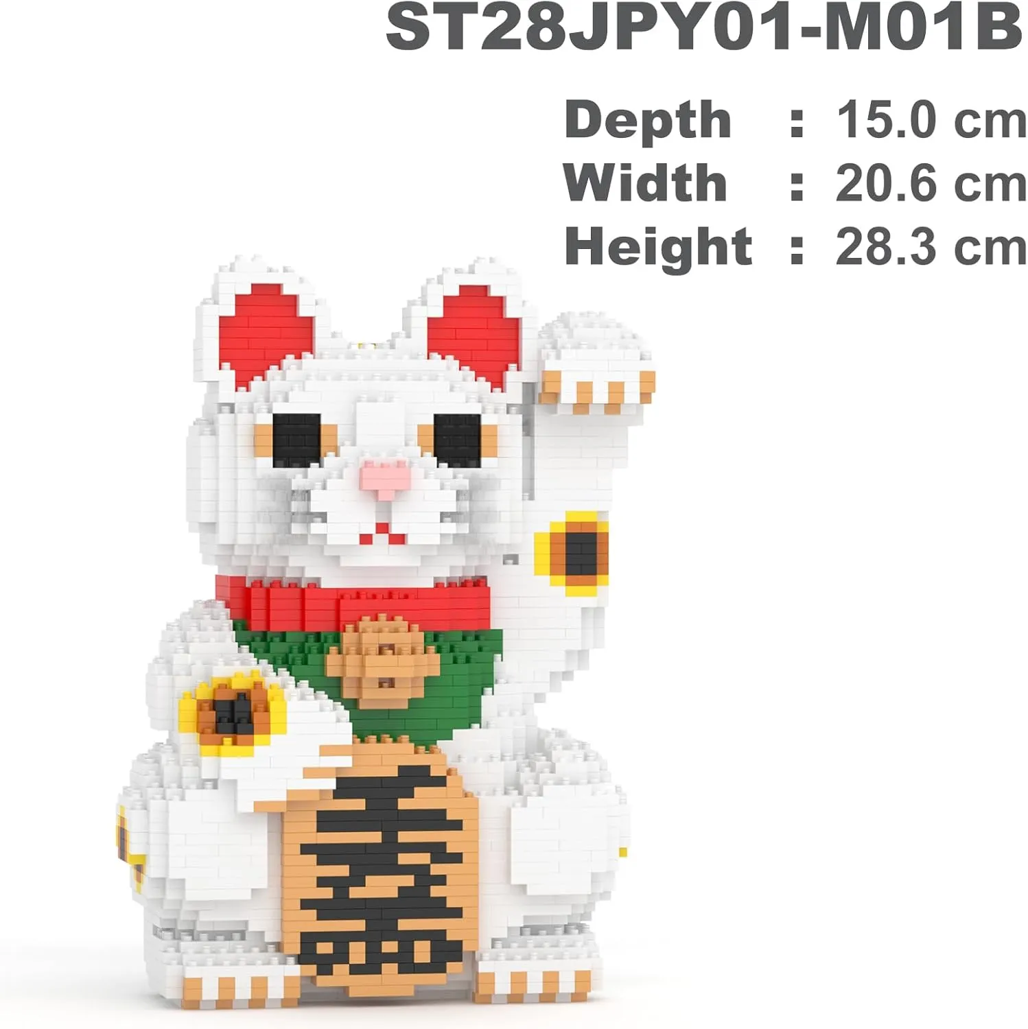 01S-M01B | Japan Plastic Building seafood escalator empress warehouse hairy yelp Blocks | Age 14  JEKCA Maneki Neko 