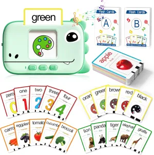 1-3 2-4, Autism Sensory lay Speech Therapy for Boys Girls 2 3 4 Year Old Kids Gifts, Dinosaur Style With 160 Commonly Used Words Montessori Learning for 1  Year Old Toys, Talking Flash Cards for Toddler 