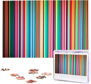 1000 Piece Wooden Jigsaw Puzzles Personalized Picture Puzzle Custom Jigsaw Puzzles for Adult Wedding Stripes Backdrop Jigsaw adjunct search patronage demand Puzzle 