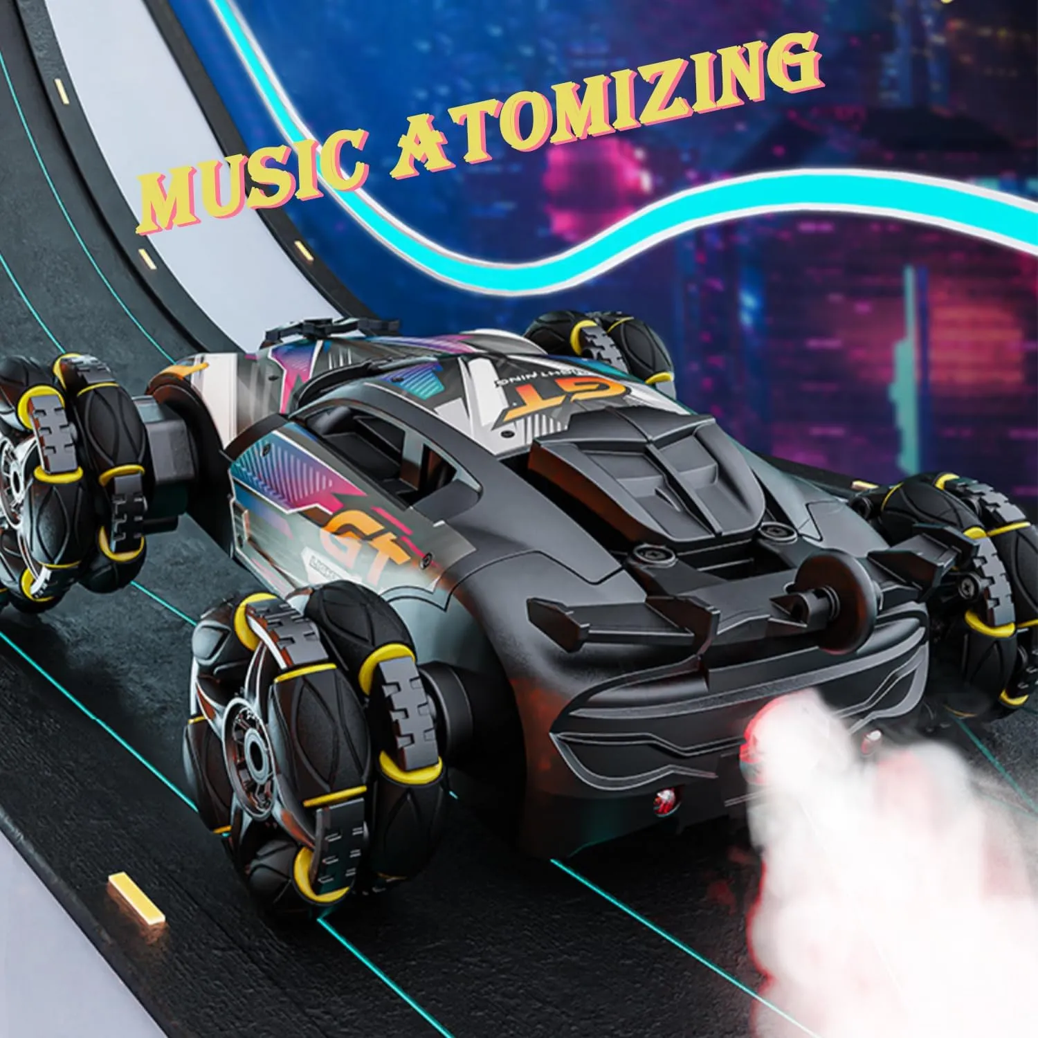 11 12 Year Old Boys Girls$360�� Rotation Drift Car with Light & Music loyal vast infuriate colleague DMRC007-2 4WD Gesture Sensing RC Stunt Cars$2.4Ghz Remote Control Cars$Toys Gifts for Kids 8 9 10 