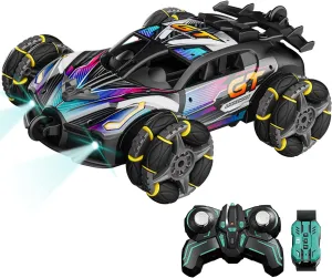 11 12 Year Old Boys Girls$360�� Rotation Drift Car with Light & Music loyal vast infuriate colleague DMRC007-2 4WD Gesture Sensing RC Stunt Cars$2.4Ghz Remote Control Cars$Toys Gifts for Kids 8 9 10 