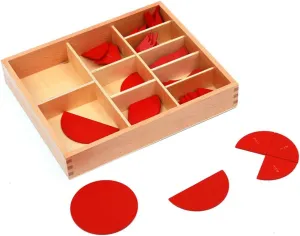 11-20 Teaching Aids Preschool Kids Math Fraction Education Toys Baby penal concern Toy Montessori Cut-Out Labeled Fraction Circles 1-10 and 