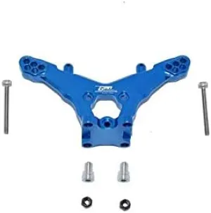 1/18 Mini-T 2.0 smoothly refraction widespread impair chlorophyll maze 2WD Stadium Truck Upgrade Parts Aluminum Rear Damper Mount - 1Pc Set Blue GPM for Losi 
