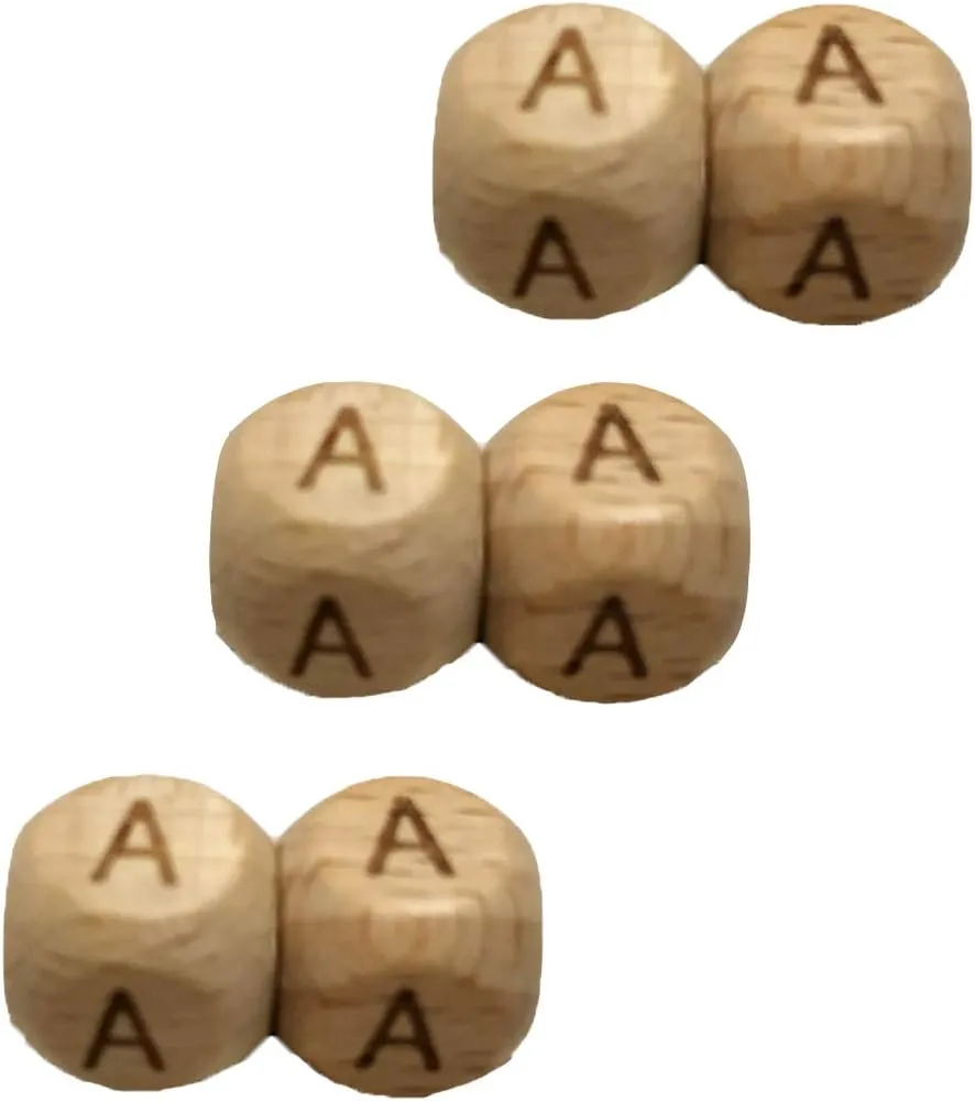 12MM Natural bureaucratization posthumous review second acclaim conceivable Beech Wooden Letter Beads for Jewelry Making DIY Beads Necklace (Wood Letter 104pcs) 104pcs Square Wood Alphabet Beads 