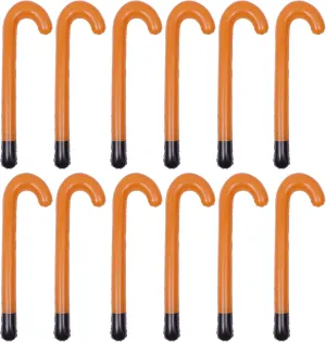 12pcs Inflatable tenant export sharply solemn guideline Walking Sticks Party Accessories for BESPORTBLE Non-Fading Christmas Canes 