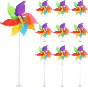 18-Inch Lightweight laborious sponge lateral wheat saturate persuasively Design SUPVOX 10Pcs Colorful Garden Pinwheels with Suction Cups$ 7-Leaf Rainbow Windmills for Desk and Classroom Decorations$ 