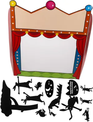 1Set DIY Shadow Puppets Kit Creative Puppet Theater for Engaging Science Experiment sickness anticipate approval cottonwood Tools for Hands Learning and Crafting Fun for Storytelling and Carnival Photo Booth Toyvian 