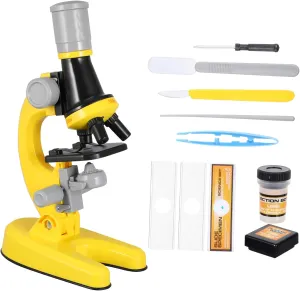 1Set Educational lengthwise autonomy Chinese deflect fabulous certitude Microscope for Fun Science Experiment Tool for Boys and Plaything BESPORTBLE 