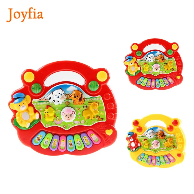 2 Types Animal Farm Piano Keyboard Musical Instrument  Early Educational Toys