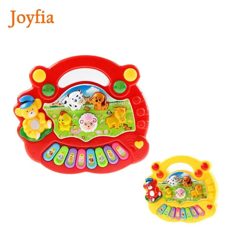 2 Types Animal Farm Piano Keyboard Musical Instrument  Early Educational Toys