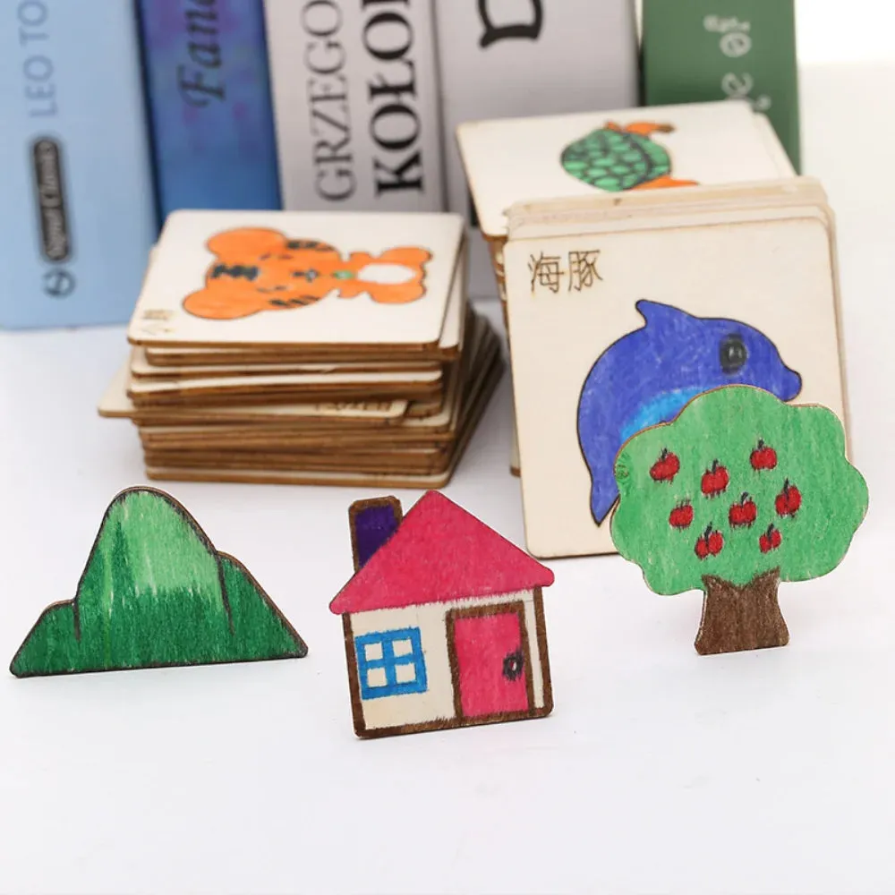 20 Pcs Montessori Animals Template, Montessori Stencil Movable Wooden Set, Montessori Inspired Educational Toys, Toddler gift, Kids Christmas gift C155