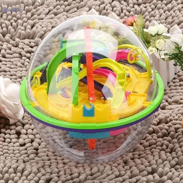 208-Level 3D Magic Maze Ball Intellect Ball Children's Educational Toy Orbit Game