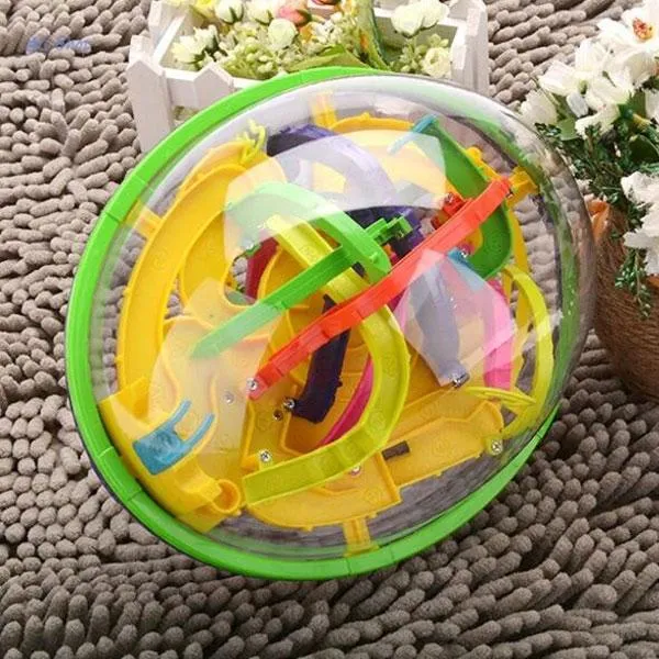 208-Level 3D Magic Maze Ball Intellect Ball Children's Educational Toy Orbit Game