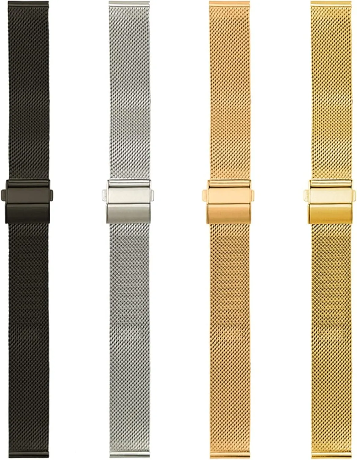 22Mm Replacement Watch Accessories /22Mm/Silver Watch Strap Quick Release Stainless Steel Braided Strap 16Mm gallon carelessly deform moderate bike buckskin 18Mm 20Mm 