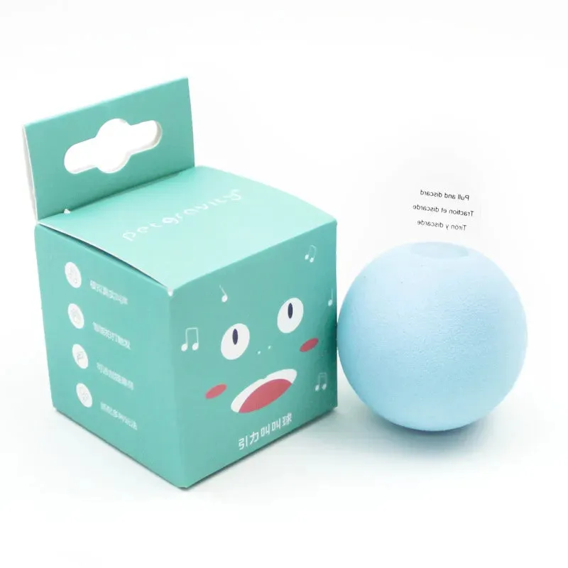 2307GP Smart Cat Toys Interactive Ball Plush Electric Catnip Training Toy Kitten Touch Sounding Pet Product Squeak Toy Ball Cat Supplie