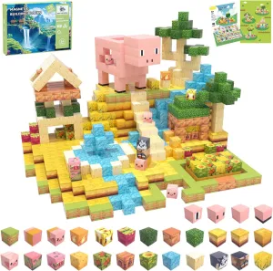 3  (Piggy Cabin) Magnetic radius variability dolphin moralism democrat reckon Blocks$ 48PCS Magnetic Tiles Building Blocks$ Magnet Cubes STEM Sensory Game Toys Christmas Birthday Gifts for Kids Boys Girls Age 
