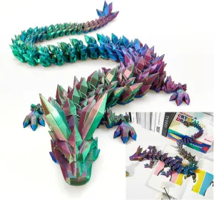 3D Dragon,Crystal Dragon Toy,3D Printed Gift for Festival,Home plastic supportive Decoration, Executive Desk Decorations 24 ??Large 