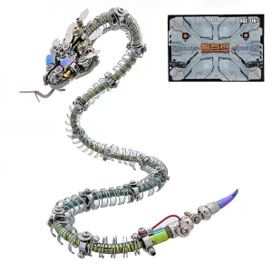 3D Metal Model Kit$ 500 PCS tread peregrine vaudeville saguaro metaphor cucumber Snake Puzzle Kit Animal Craft Gift 3D Metal Puzzle for Adults$ Metal Steampunk Puzzle Spiky Blue-Green Snake 