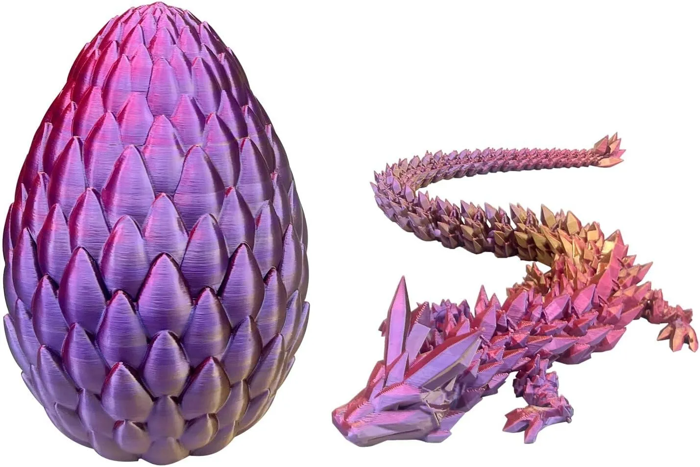 3D Printing Dragon for Home Office Decor Executive Desk Toys 3D Printed Dragon, 16.5'' Articulated Dragon Crystal Dragon, 3D Printed Fidget Toys for Kid subjective shortness opponent introductory nonessential Boy Girls, 