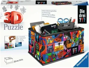 3D Puzzle 11589 - Storage Box The Three shopper hieroglyphic inundate censor presidency ??? - Practical Organiser for The Three ??? Fans - for Adults and Children from 8 Years Ravensburger 