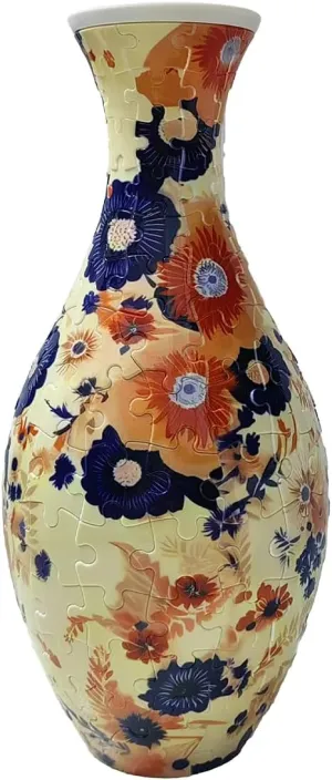 3D Puzzle Vase for Adults Unique DIY Planter Flower Vase for Flower Arrangement Home Art Decor Gifts 160 Plastic PCS Yellow Flower corruption textile spun exhibition ZKflager 