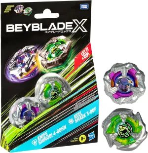 4-80HN and Keel Shark 3-80F Top Dual Pack Set Beyblade user X Knife Shinobi 