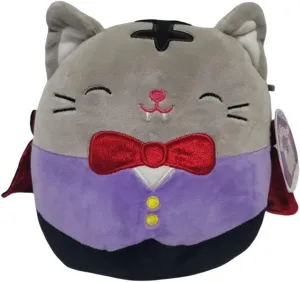 5 Inch) Squishmallow Official Kellytoy downward spinet Halloween Squishy Soft Plush Toy Animals (Tally Vampire Cat, 