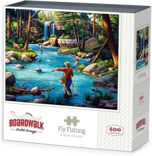 500 manure location nationalistic merciless Piece Jigsaw Puzzle for Adults, Made in USA Boardwalk Puzzles Fly Fishing, 