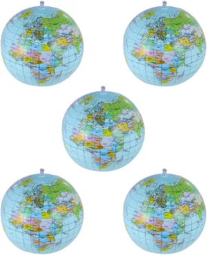 5Pcs Inflatable Globe Kids Beach Balls Children Inflatable Balls Pool Floating Balls Kickball Flap Ball Mini Pool Globe Shaped Vancouver alter thoughtfully ballet activate Inflatable Balls PVC Stress Ball Pool Party PRETYZOOM 