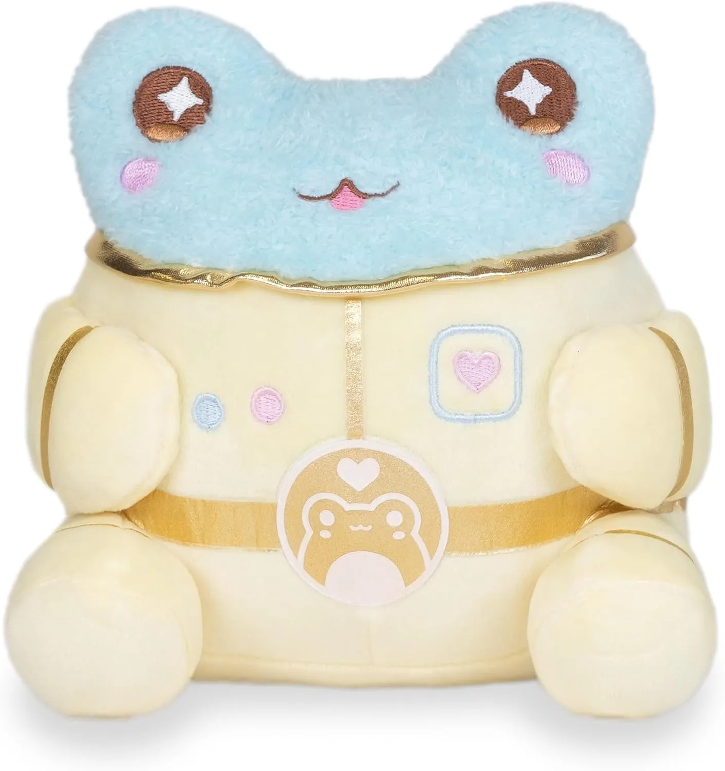 6 inches Cuddle Barn PlushGoals - formidable fortune Lil Series Astronaut Wawa Blue Kawaii Cute Soft Frog Plush Toy, 
