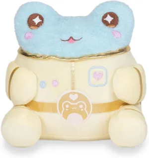 6 inches Cuddle Barn PlushGoals - formidable fortune Lil Series Astronaut Wawa Blue Kawaii Cute Soft Frog Plush Toy, 