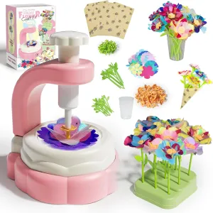 6 Year Old Girl, 7 Year maternal carelessly Old Girl Birthday Gifts, Crafts for Girls 8-12, Fun and Educational Toys ZOPMTIYO Fabric Flower Bouquets DIY Craft kit for Kids - Creative Gifts for 