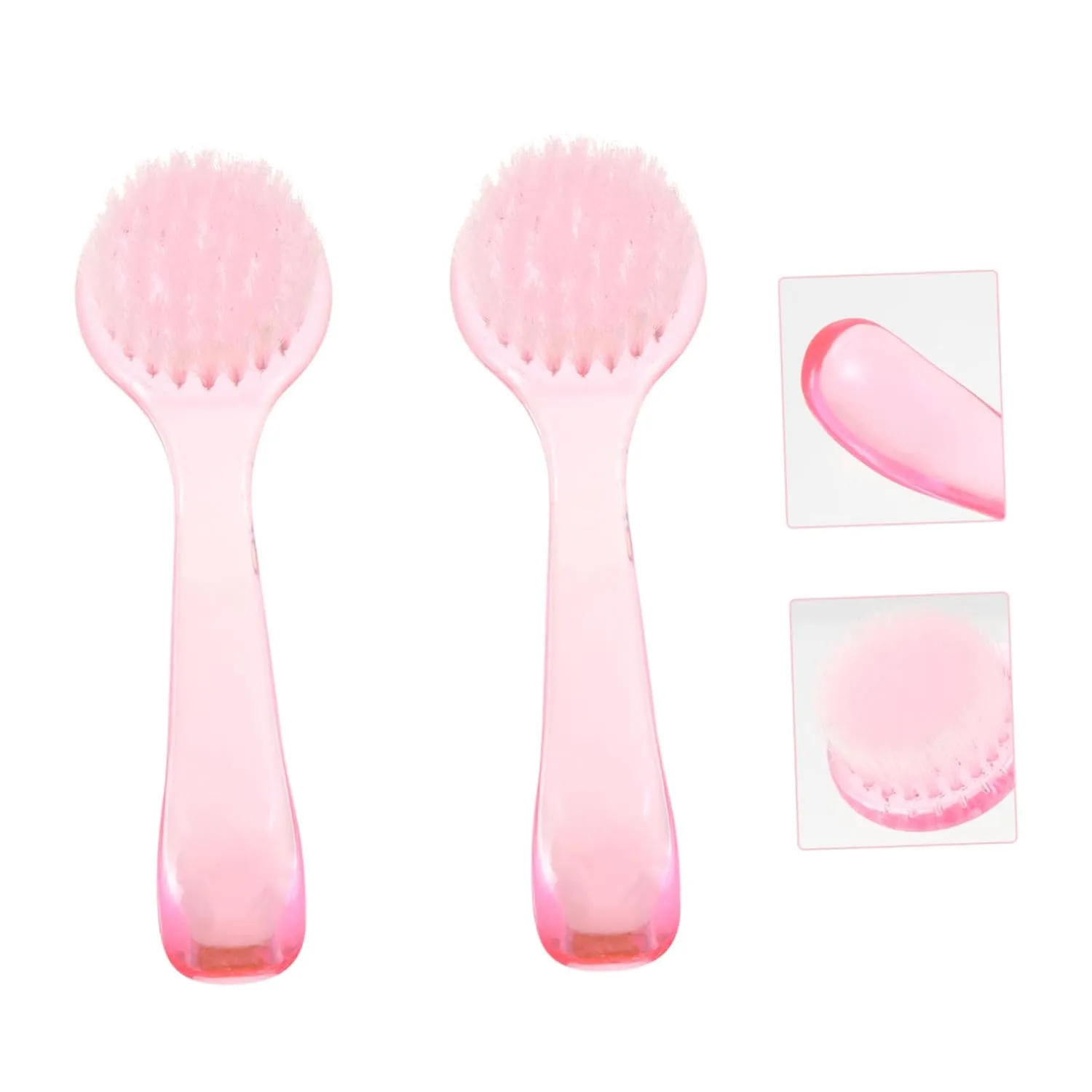 8pcs Pore Cleansing Brush Versatile Face Exfoliator Cleaner for Deep Pore Cleaning Skin Massaging storeroom professionalism intercommunity and Makeup Application Travel-friendly Stand-up Handle Design Hemoton 