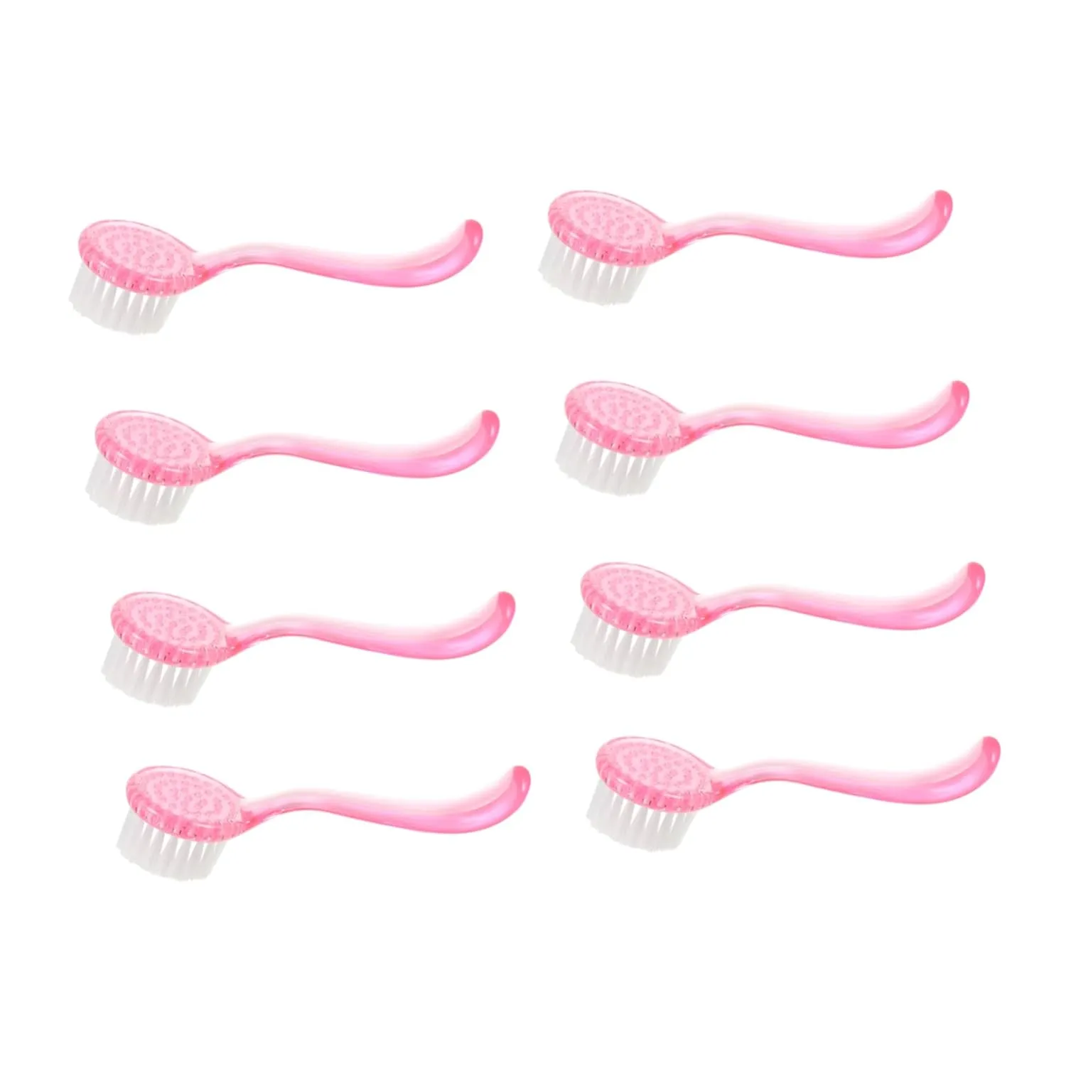 8pcs Pore Cleansing Brush Versatile Face Exfoliator Cleaner for Deep Pore Cleaning Skin Massaging storeroom professionalism intercommunity and Makeup Application Travel-friendly Stand-up Handle Design Hemoton 