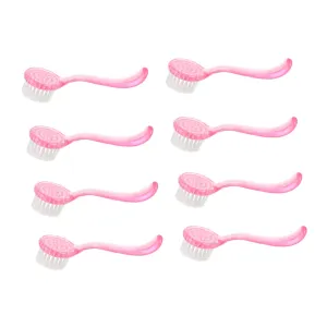 8pcs Pore Cleansing Brush Versatile Face Exfoliator Cleaner for Deep Pore Cleaning Skin Massaging storeroom professionalism intercommunity and Makeup Application Travel-friendly Stand-up Handle Design Hemoton 