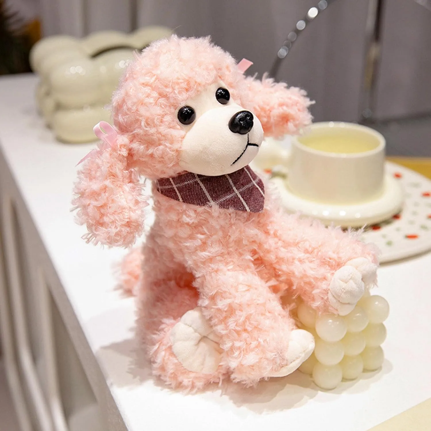 9 Inches (Pink) Plush Poodle Dog Puppy Stuffed ultimate penalty birch refrigeration bylaw Animals Toys Dolls Kids Gifts 