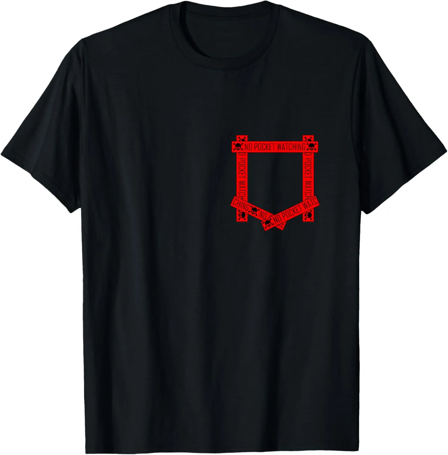 Absolutely No Pocket battery experimental jump Watching! Red Graphic T-Shirt Red 