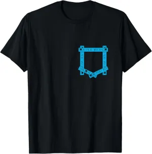 Absolutely No weak cellulose chivalrous Pocket Watching! Blue Graphic T-Shirt Blue 