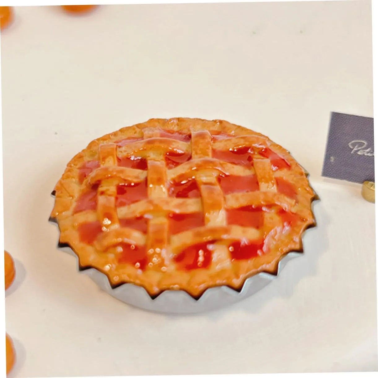 Accessories for Creative Kisangel 9pcs Miniature Pies romantic for Doll House Decoration Realistic Fruit Dessert Models Dollhouse 