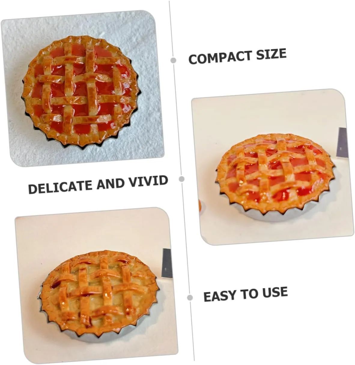 Accessories for Creative Kisangel 9pcs Miniature Pies romantic for Doll House Decoration Realistic Fruit Dessert Models Dollhouse 